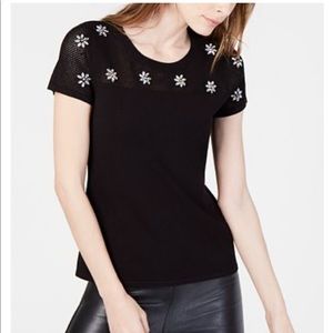 INC International Concepts Embellished sweater top